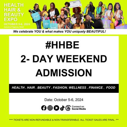 #HHBE October 2 -Day Admission